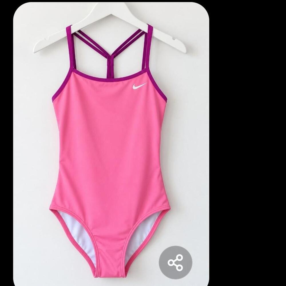 Pink nike one piece swimsuit